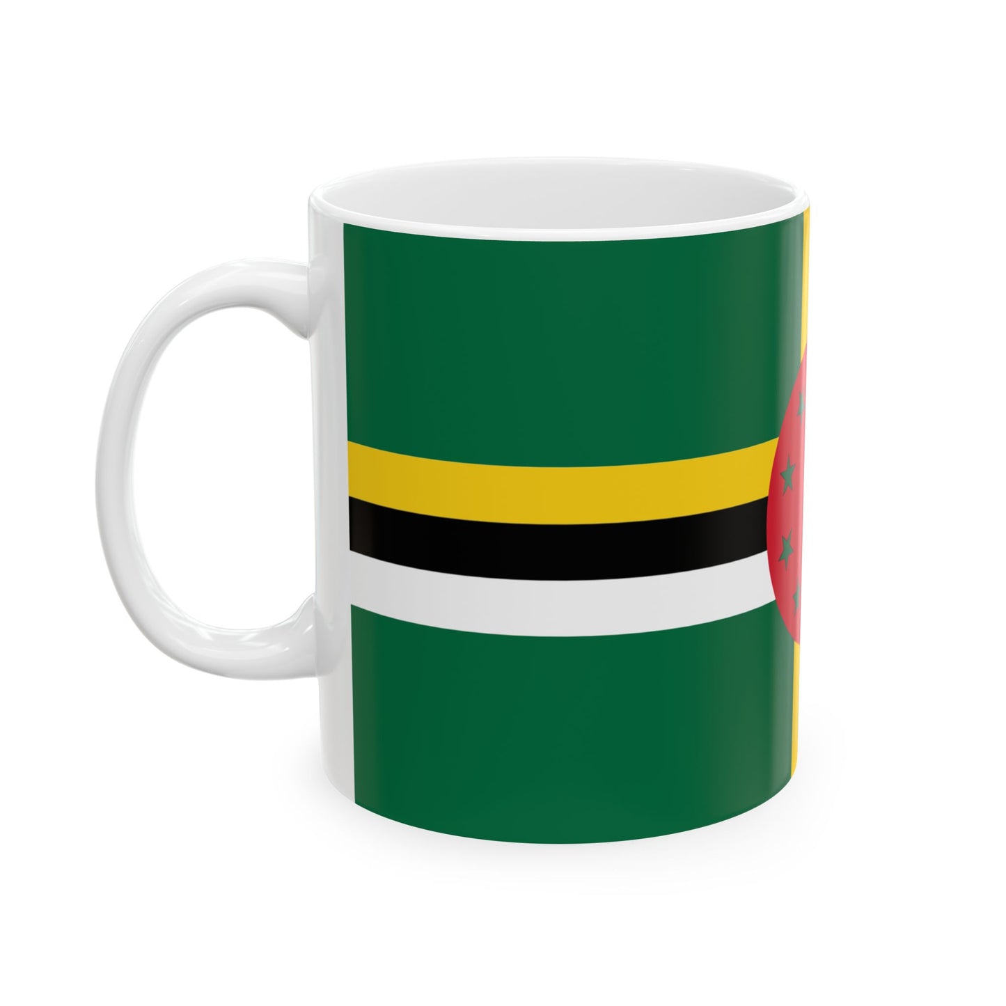 Dominica Flag Coffee Tea Mug 11oz 15oz | Rep Ya Flag Ceramic Mug