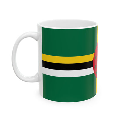 Dominica Flag Coffee Tea Mug 11oz 15oz | Rep Ya Flag Ceramic Mug