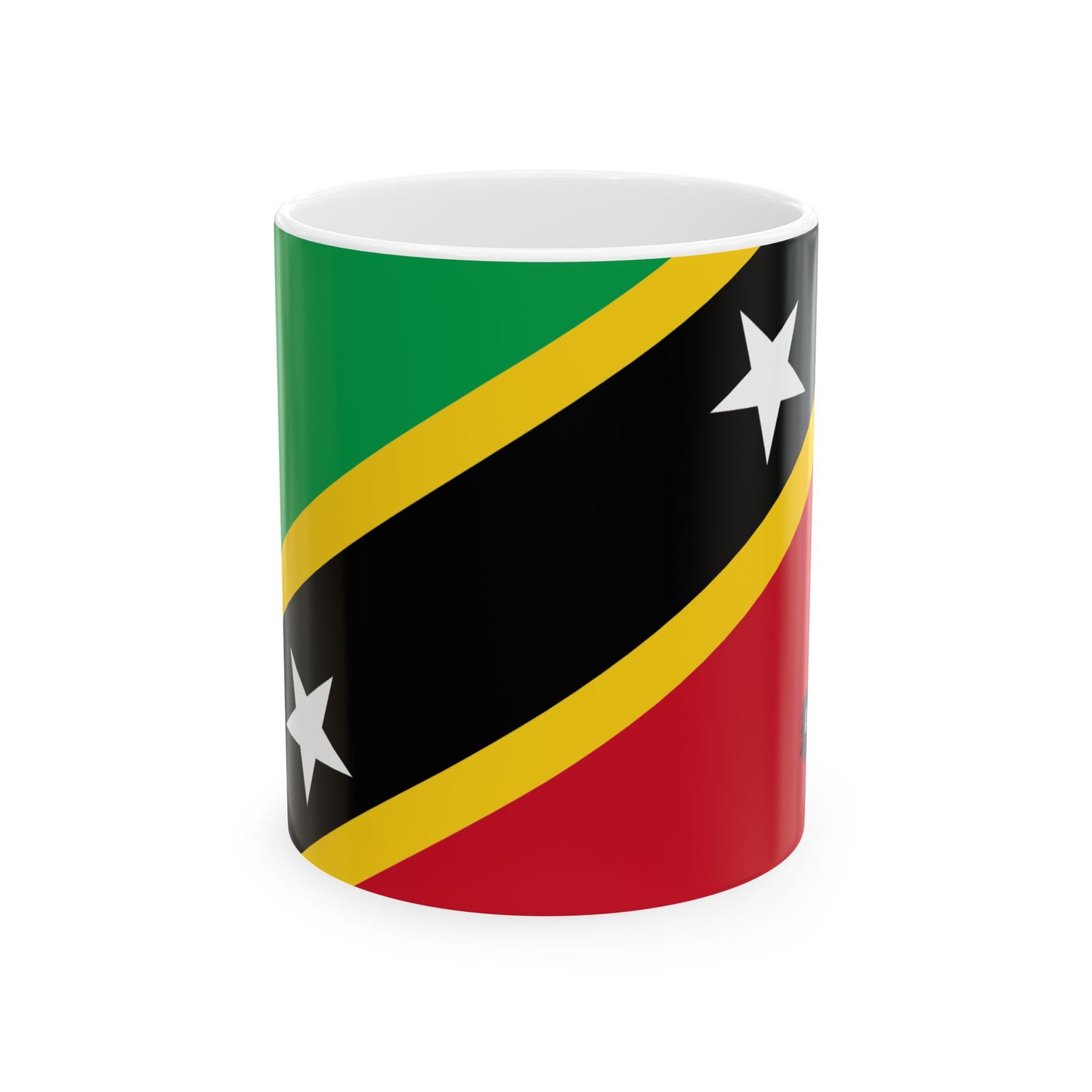 Saint Kitts and Nevis Flag Coffee Tea Mug 11oz 15oz | Rep Ya Flag Ceramic Mug