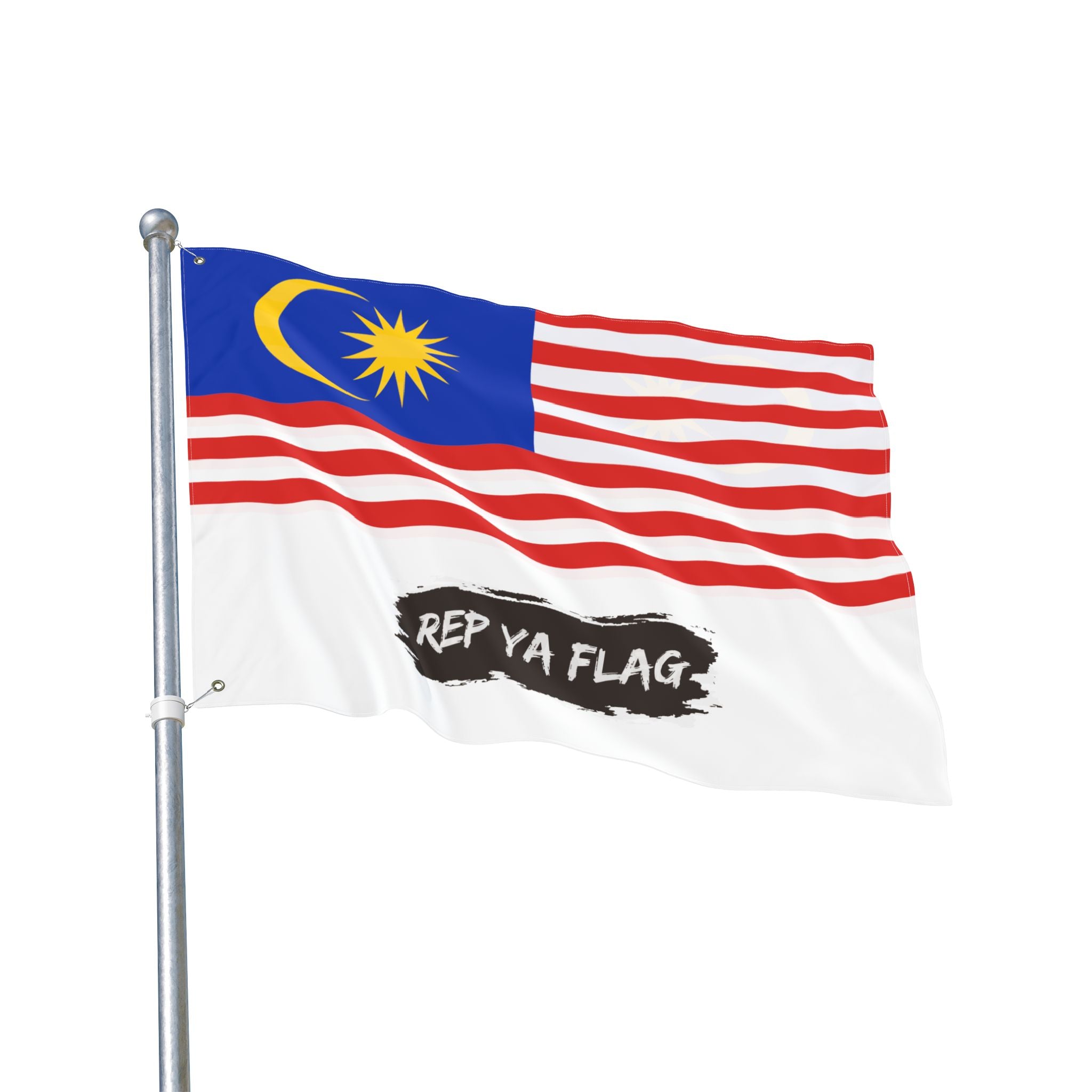 Malaysia Flag Garden Banner | Double Sided Outdoor Flag | Rep Ya Flag