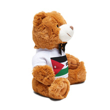 Jordan Flag Teddy Bear | Jordanian Heritage Plush Gift | Rep Ya Flag