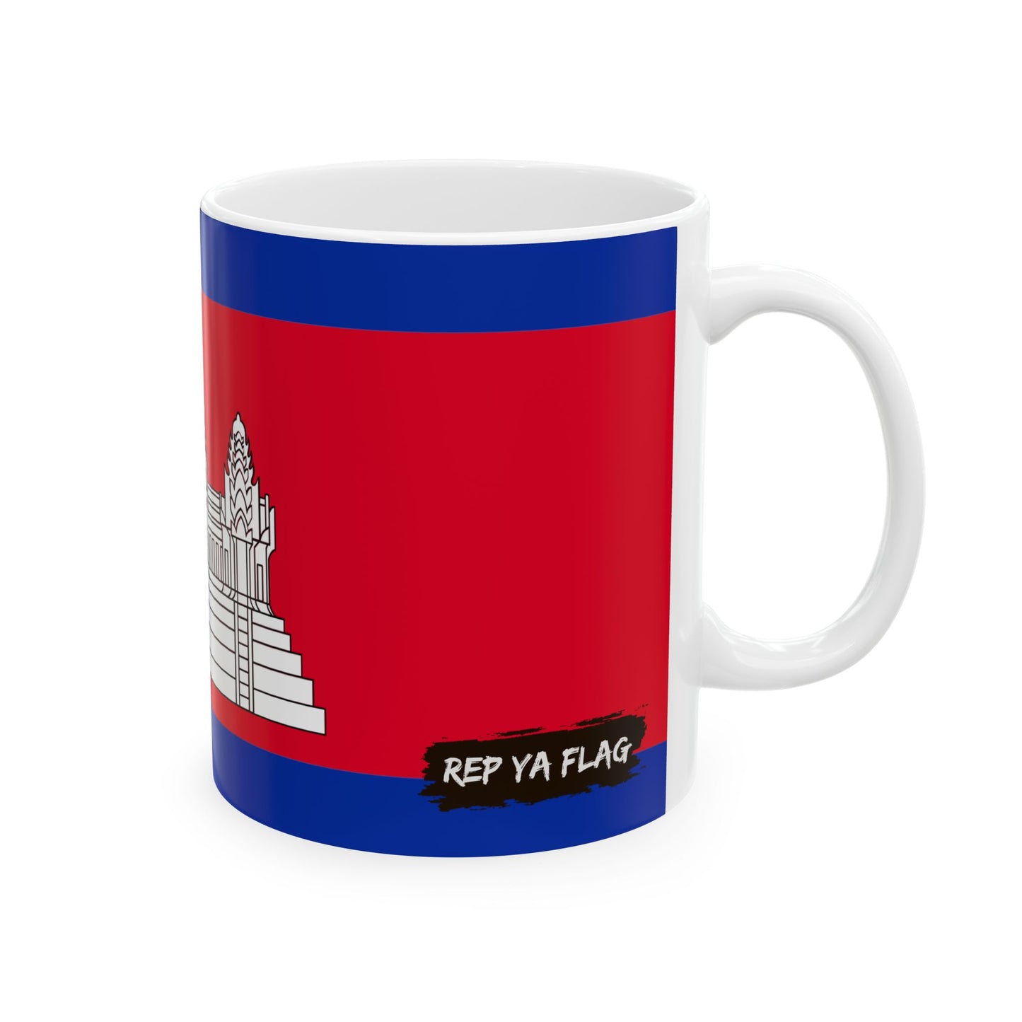 Cambodia Flag Coffee Tea Mug 11oz 15oz | Rep Ya Flag Ceramic Mug