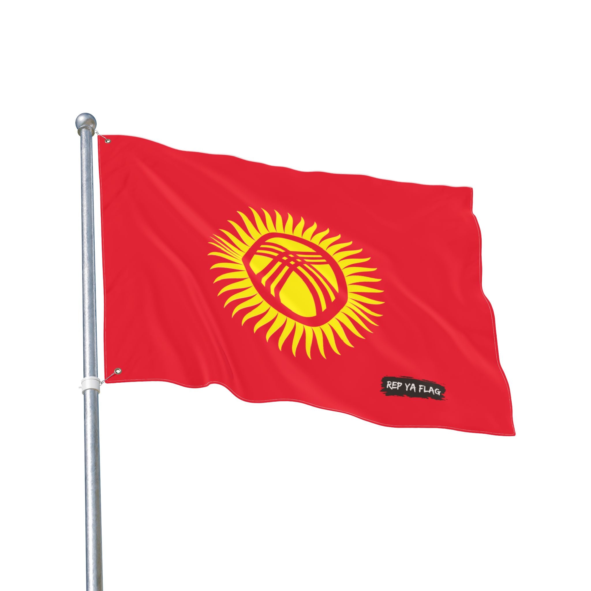 Kyrgyzstan Flag Garden Banner | Double Sided Outdoor Flag | Rep Ya Flag