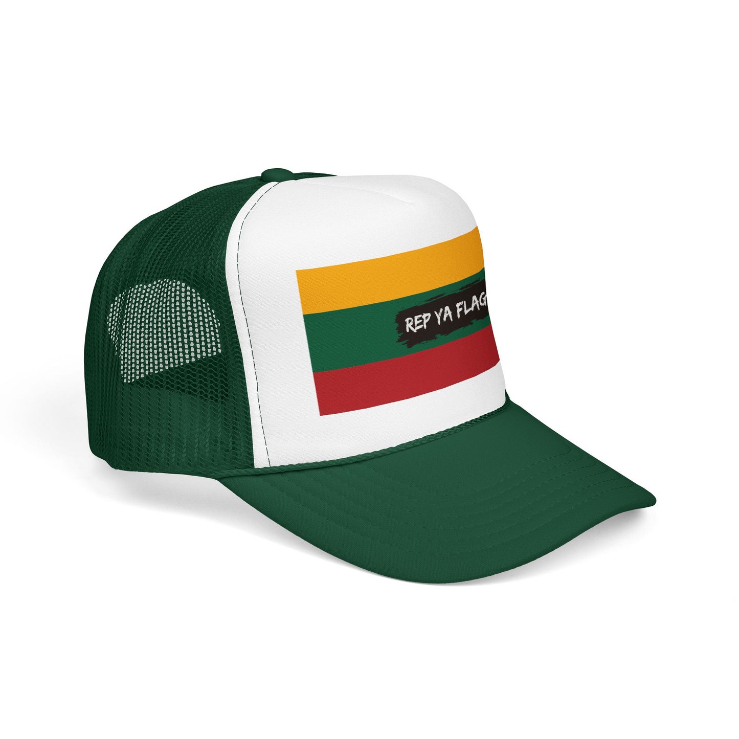 Lithuania Flag Foam Trucker Hat | Lithuanian Pride Snapback Cap | Rep Ya Flag