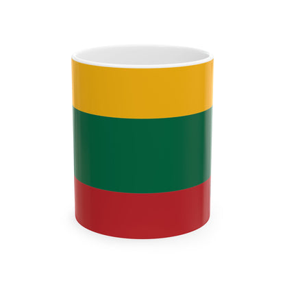Lithuania Flag Coffee Tea Mug 11oz 15oz | Rep Ya Flag Ceramic Mug