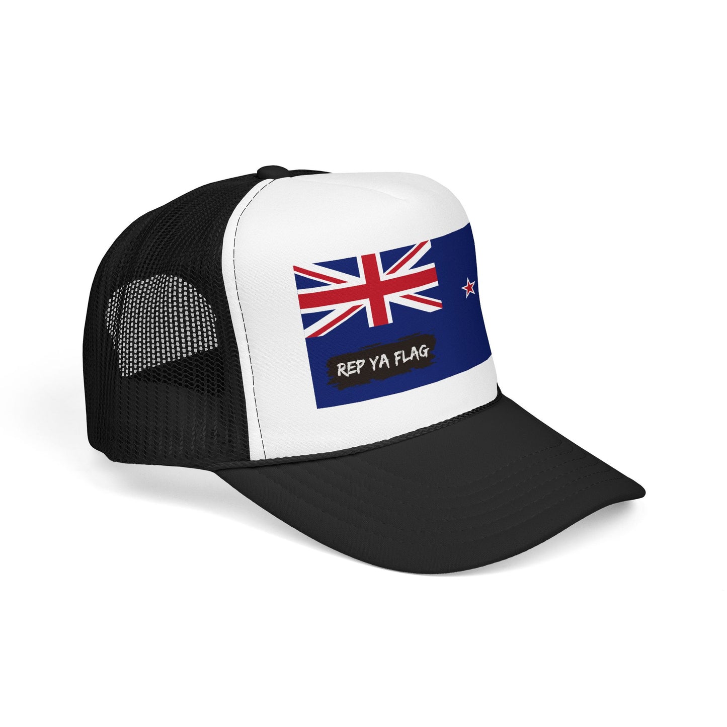 New Zealand Flag Foam Trucker Hat | Kiwi Pride Snapback Cap | Rep Ya Flag