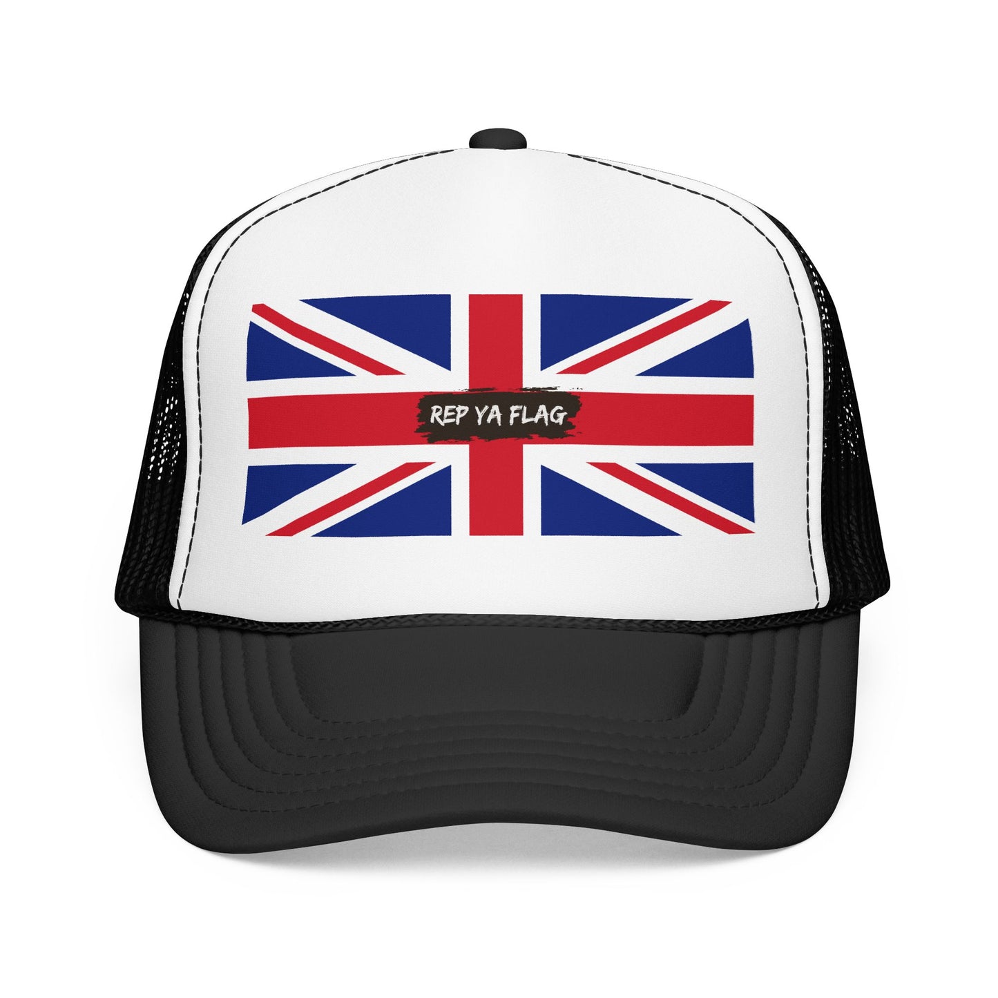United Kingdom UK Foam Trucker Hat | Rep Ya Flag design