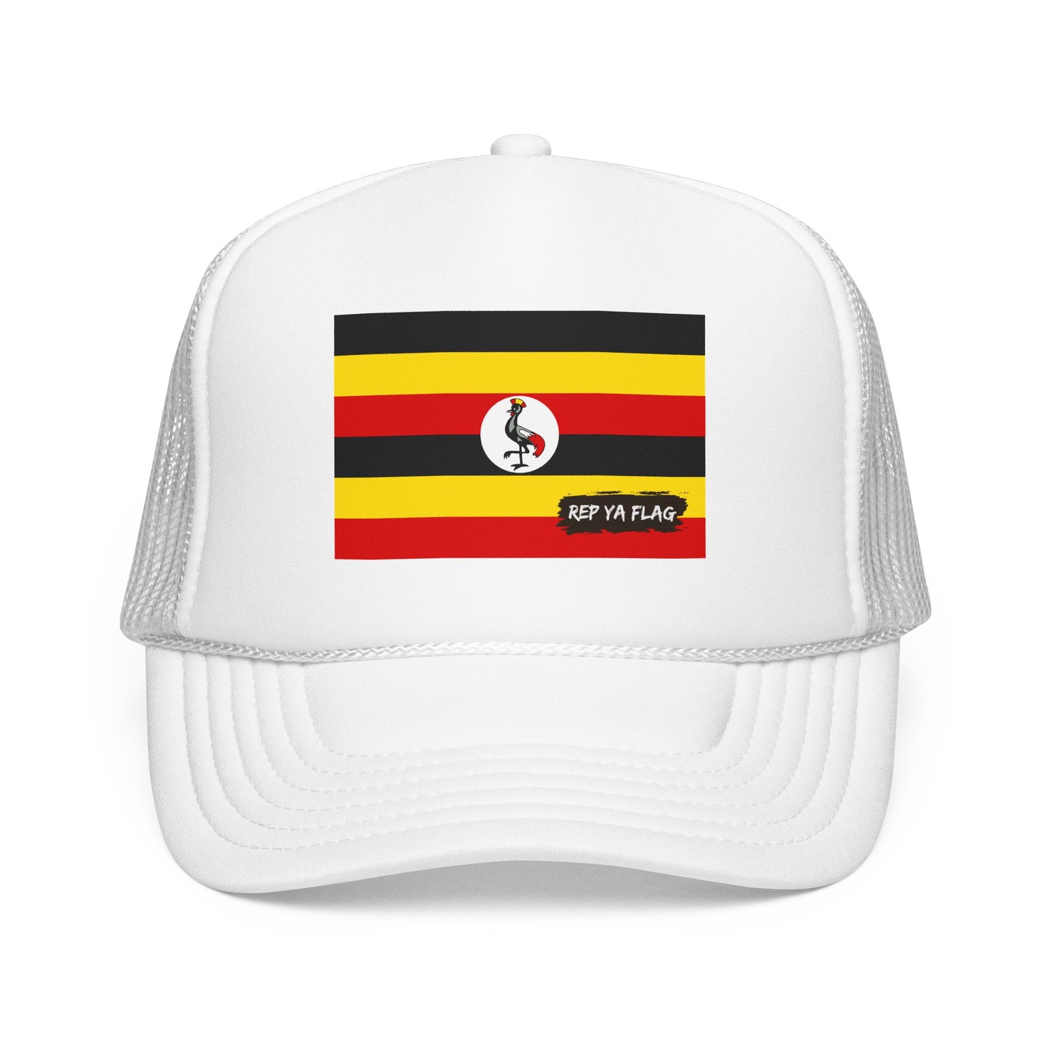 Uganda Flag Foam Trucker Hat | Rep Ya Flag design