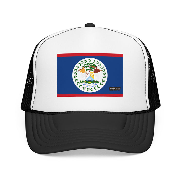 Belize Flag Foam Trucker Hat – Belizean Pride Snapback