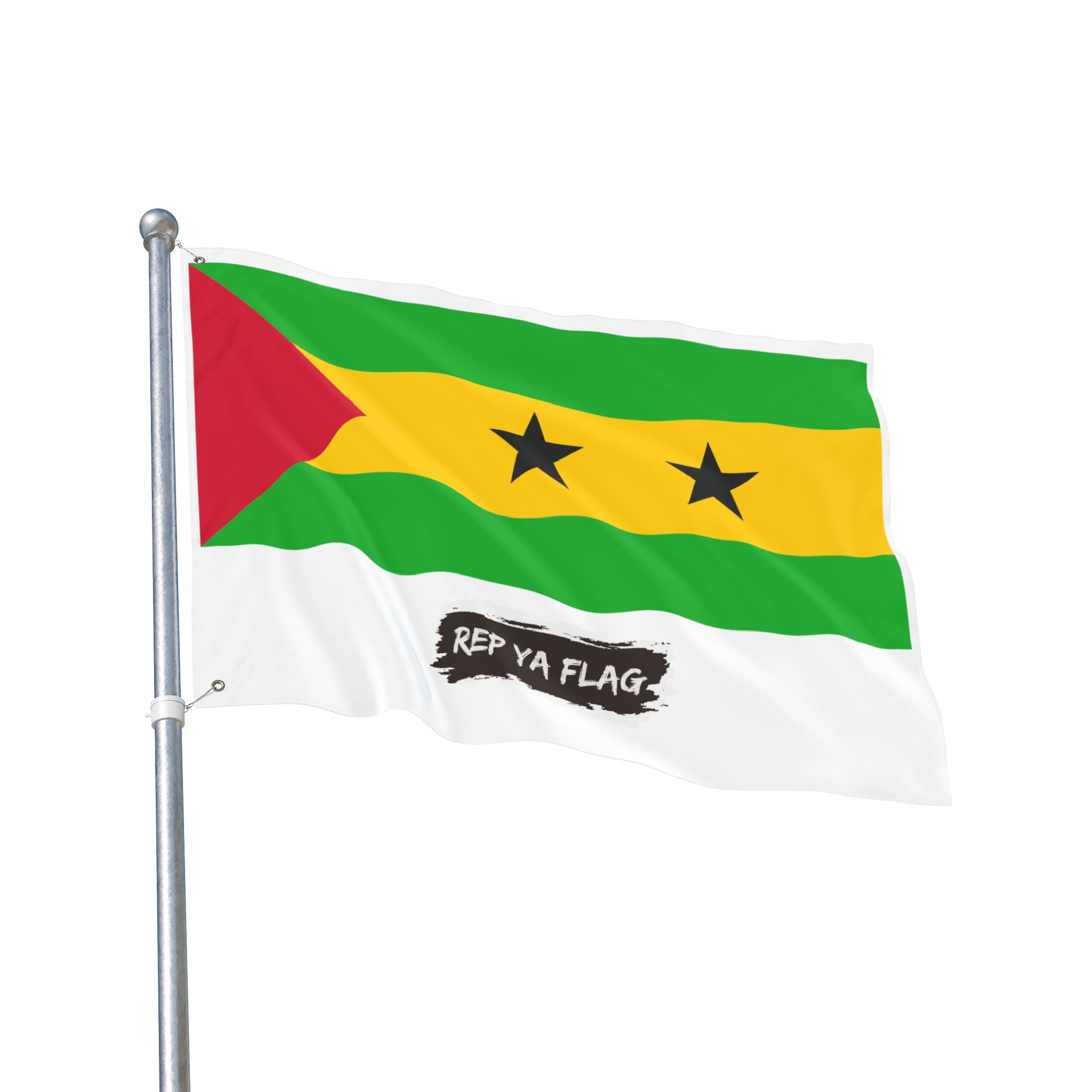 São Tomé and Príncipe Flag Garden Banner | Double Sided Outdoor Flag | Rep Ya Flag