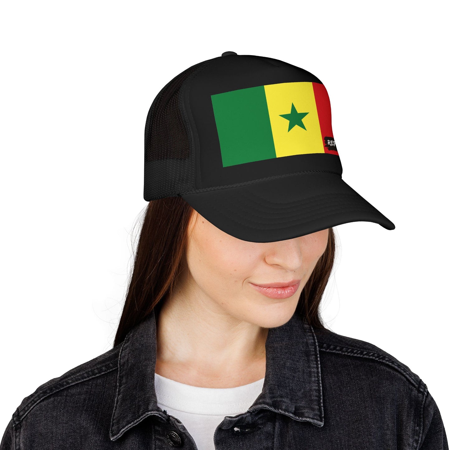 Senegal Flag Foam Trucker Hat | São Toméan Pride Snapback Cap | Rep Ya Flag