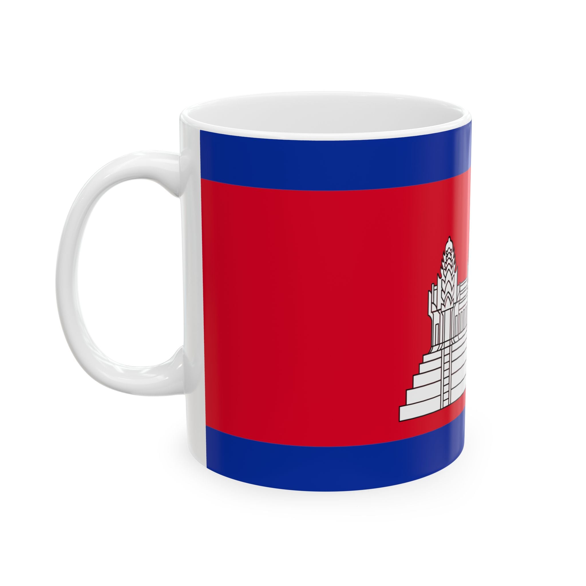 Cambodia Flag Coffee Tea Mug 11oz 15oz | Rep Ya Flag Ceramic Mug