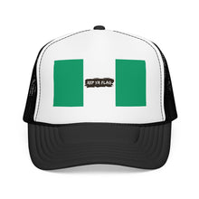 Nigeria Flag Foam Trucker Hat | Nigerian Pride Snapback Cap | Rep Ya Flag
