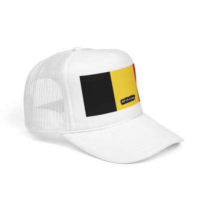 Belgium Flag Foam Trucker Hat | Belgian Pride Snapback Cap | Rep Ya Flag