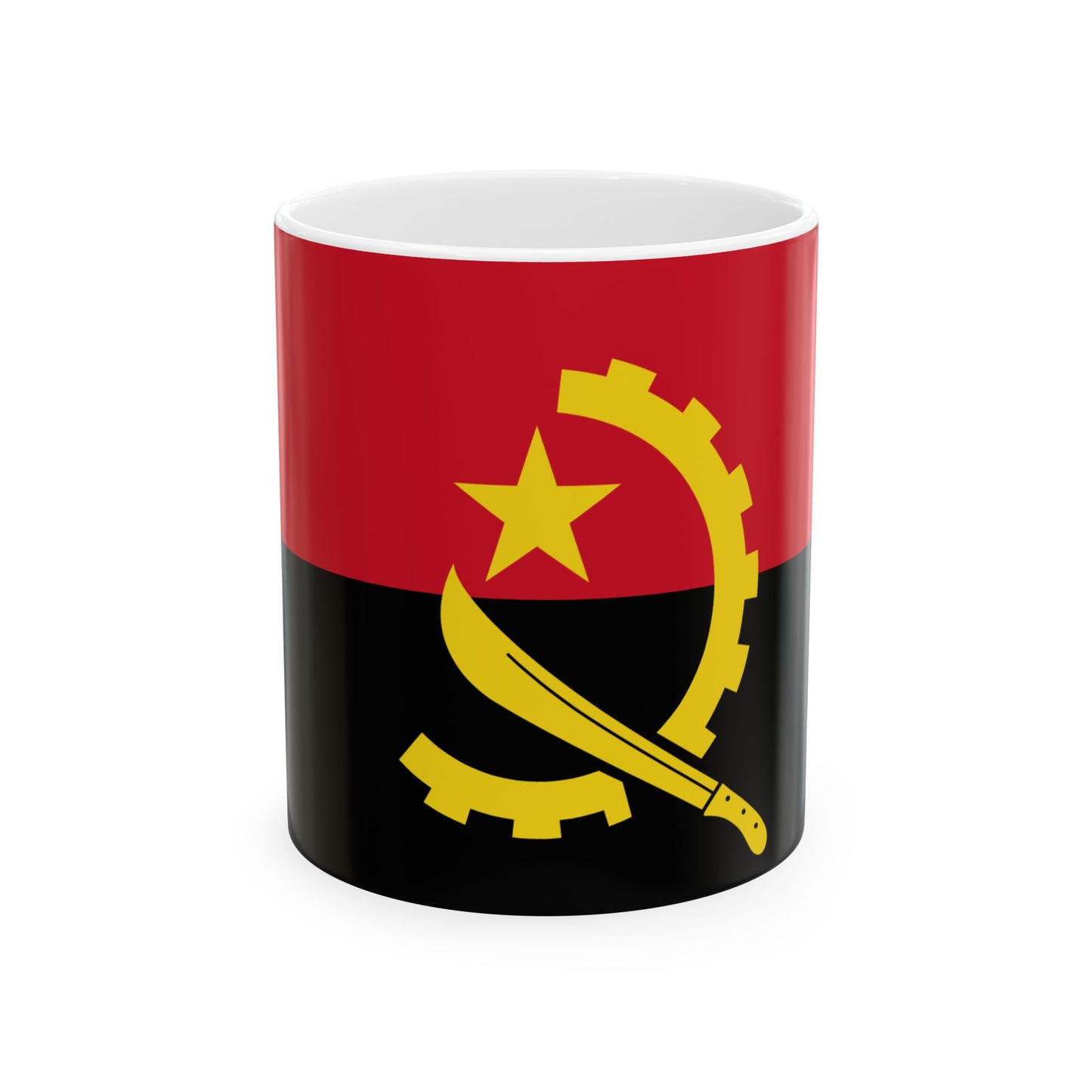 Angola Flag Coffee Mug | Angolan Pride Ceramic Tea Mug 11oz & 15oz | Rep Ya Flag