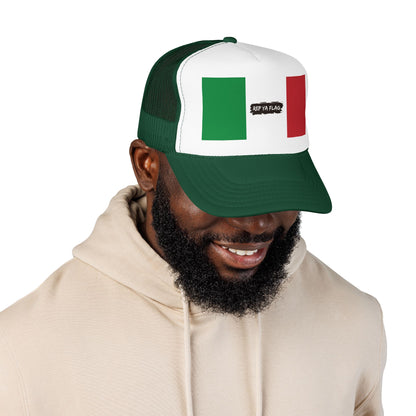 Italy Flag Foam Trucker Hat | Italian Pride Snapback Cap | Rep Ya Flag
