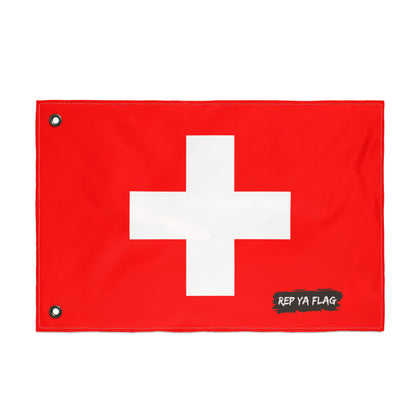 Switzerland Flag Garden Banner | Double-Sided Outdoor Flag | Rep Ya Flag