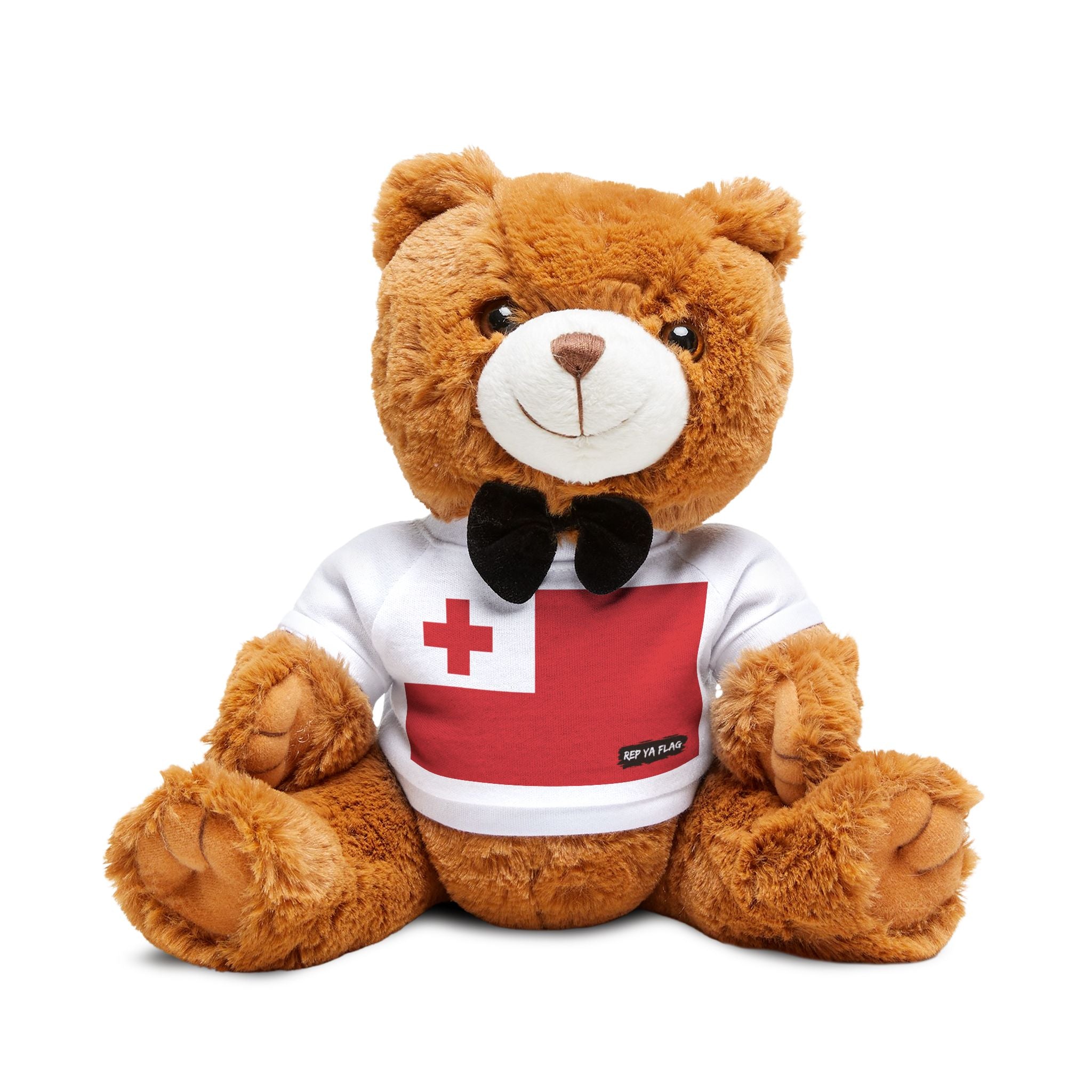 Tonga Teddy Bear | Tonga Flag Plush | Tongan Gift | Island Pride Stuffed Animal | Heritage Keepsake Bear