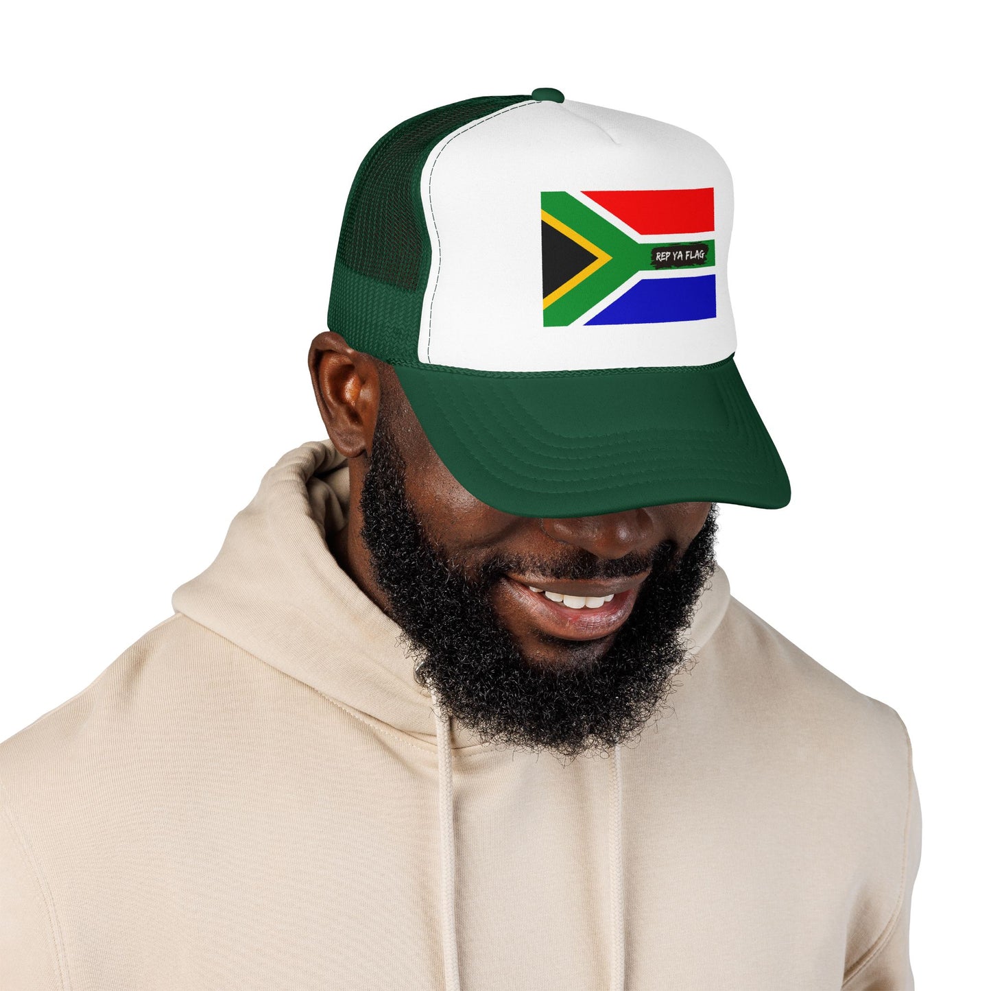South Africa Flag Foam Trucker Hat | South African Heritage Snapback Cap | Rep Ya Flag