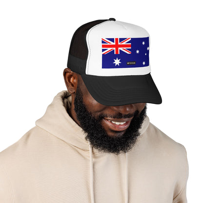 Australia Flag Foam Trucker Hat | Australian Pride Snapback Cap | Rep Ya Flag