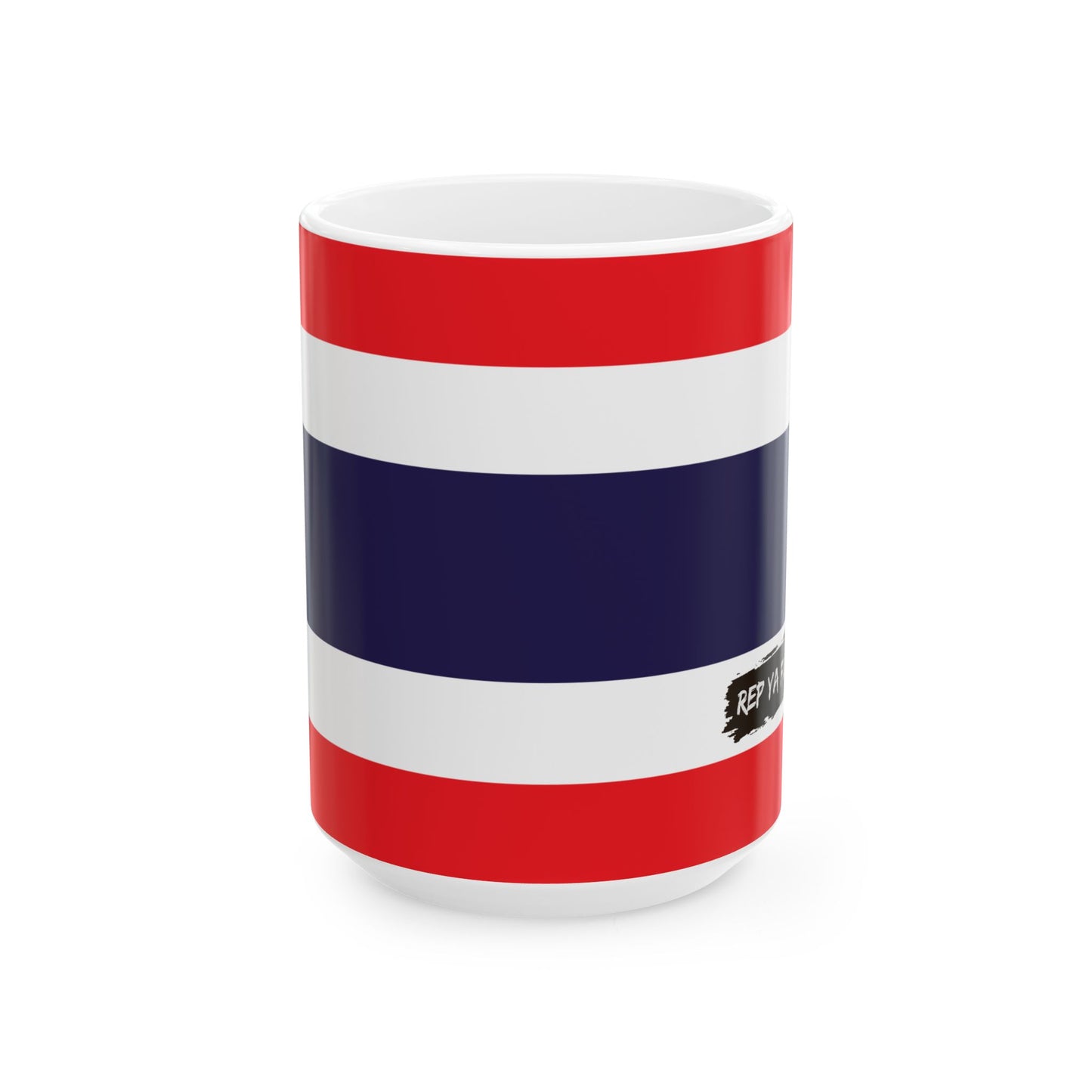Thailand Flag Coffee Tea Mug 11oz 15oz | Rep Ya Flag Ceramic Mug