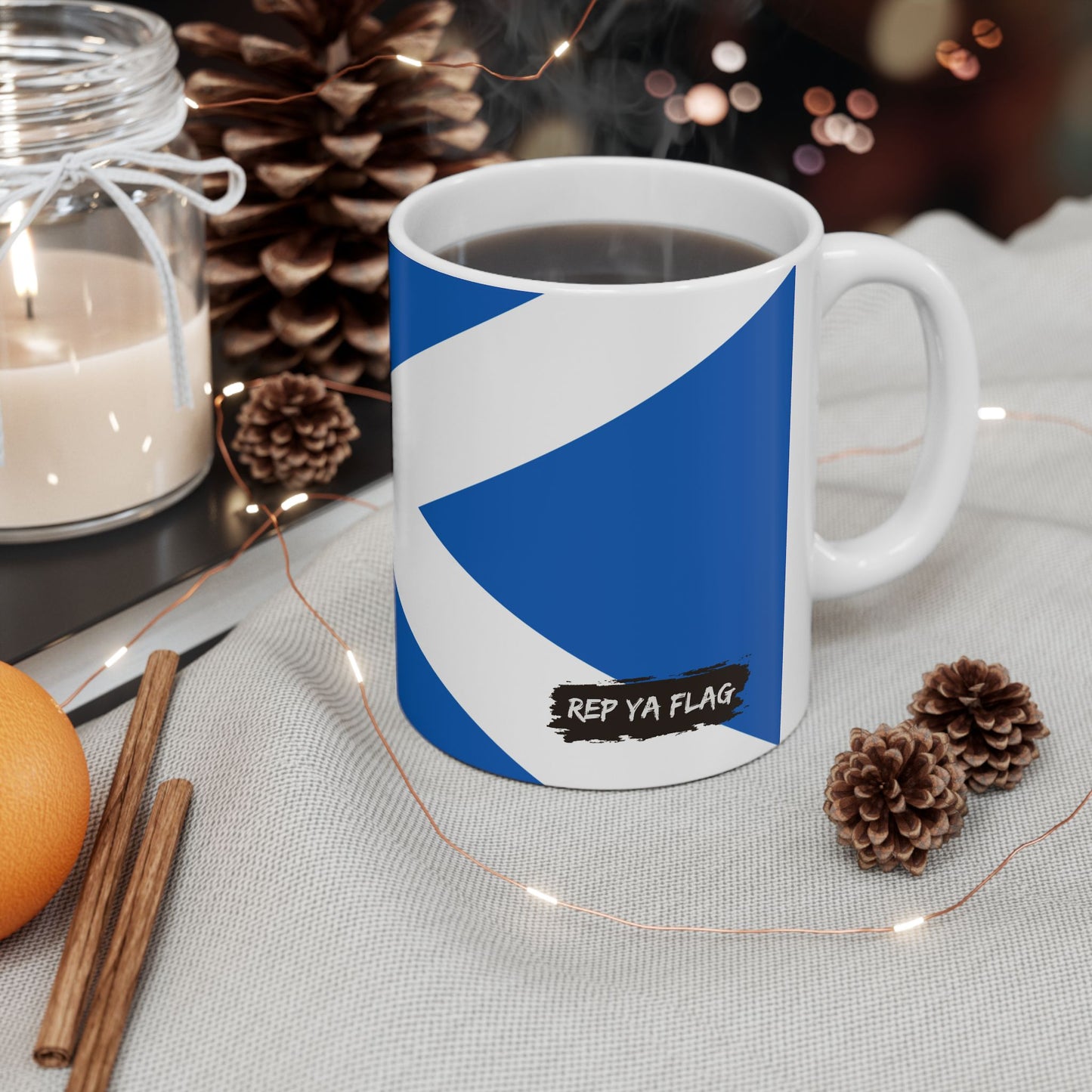 Scotland Flag Coffee Tea Mug 11oz 15oz | Rep Ya Flag Ceramic Mug