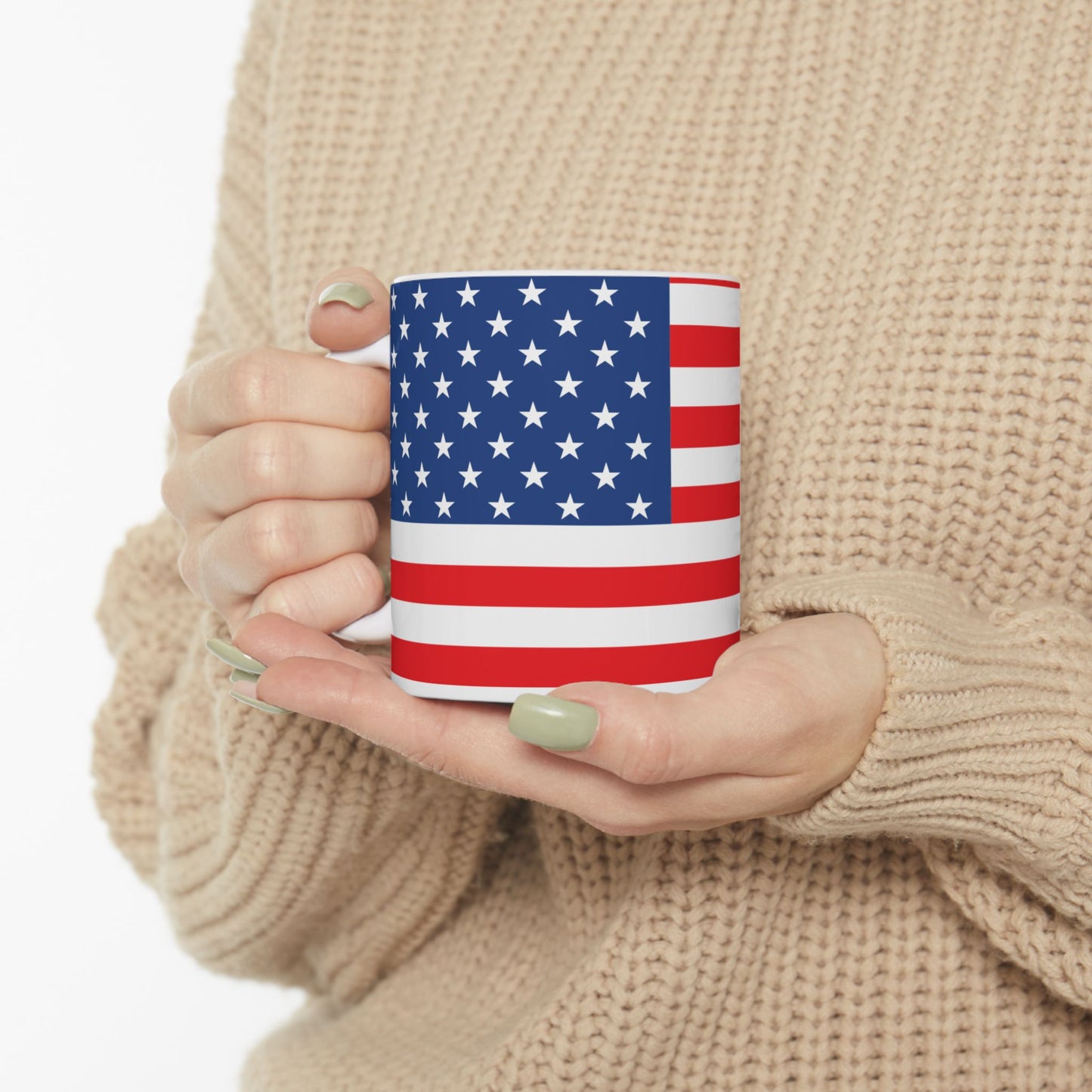United States of America Flag Coffee Tea Mug 11oz 15oz | Rep Ya Flag Ceramic Mug