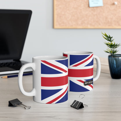 United Kingdom Flag Coffee Tea Mug 11oz 15oz | Rep Ya Flag Ceramic Mug