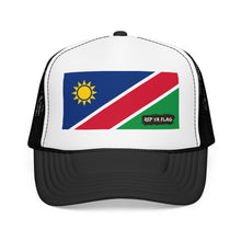 Namibia Flag Foam Trucker Hat | Namibian Pride Snapback Cap | Rep Ya Flag
