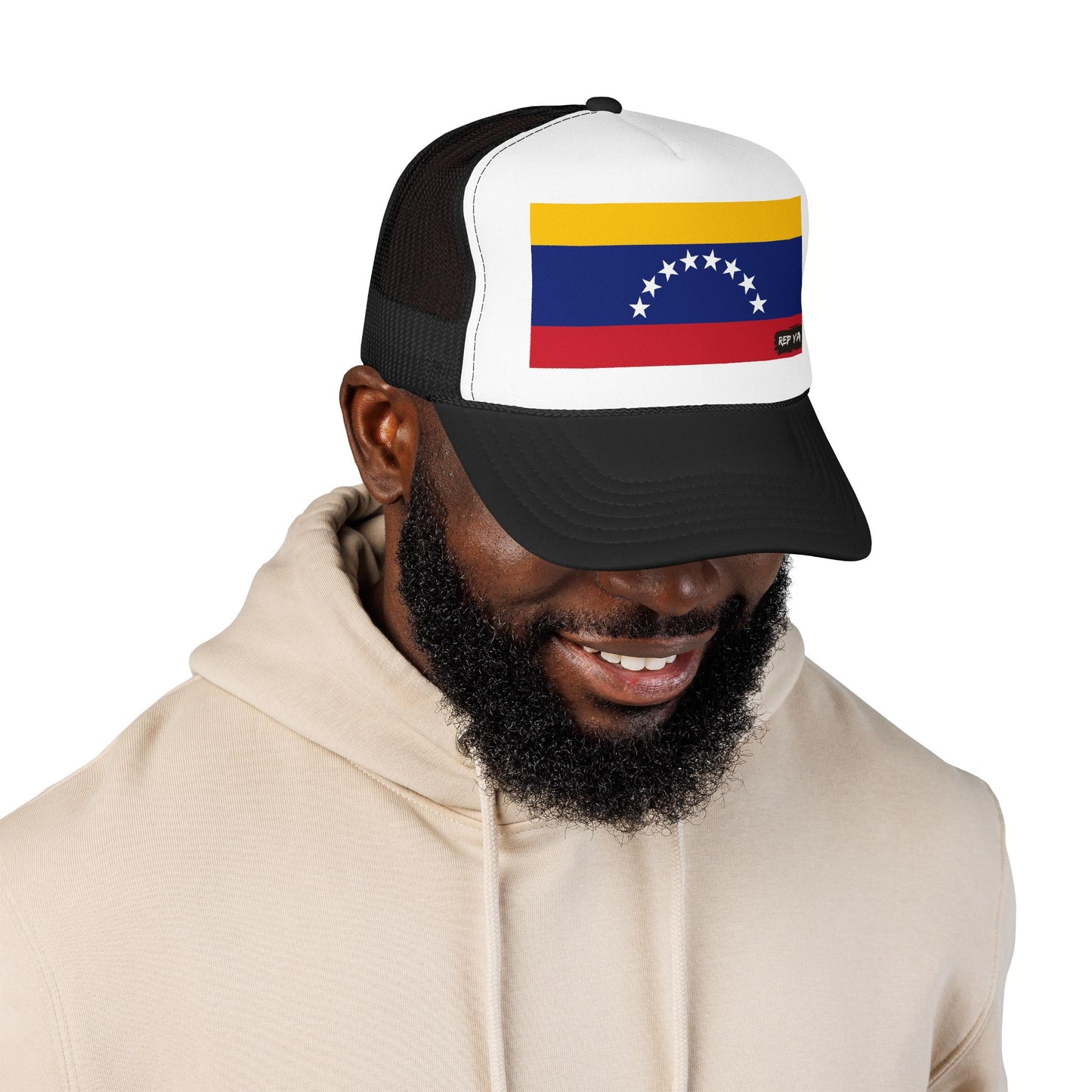 Venezuela Flag Foam Trucker Hat | Rep Ya Flag design