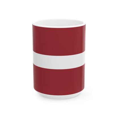 Latvia Flag Coffee Tea Mug 11oz 15oz | Rep Ya Flag Ceramic Mug