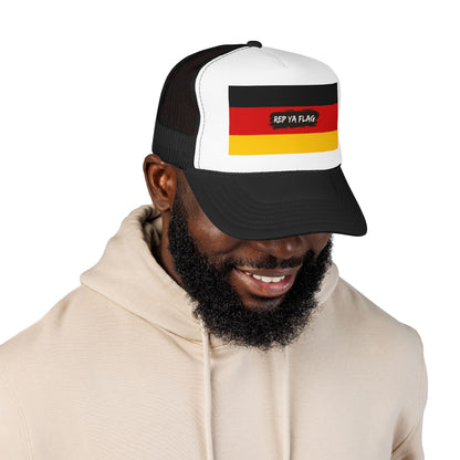 Germany Flag Foam Trucker Hat | German Pride Snapback Cap | Rep Ya Flag