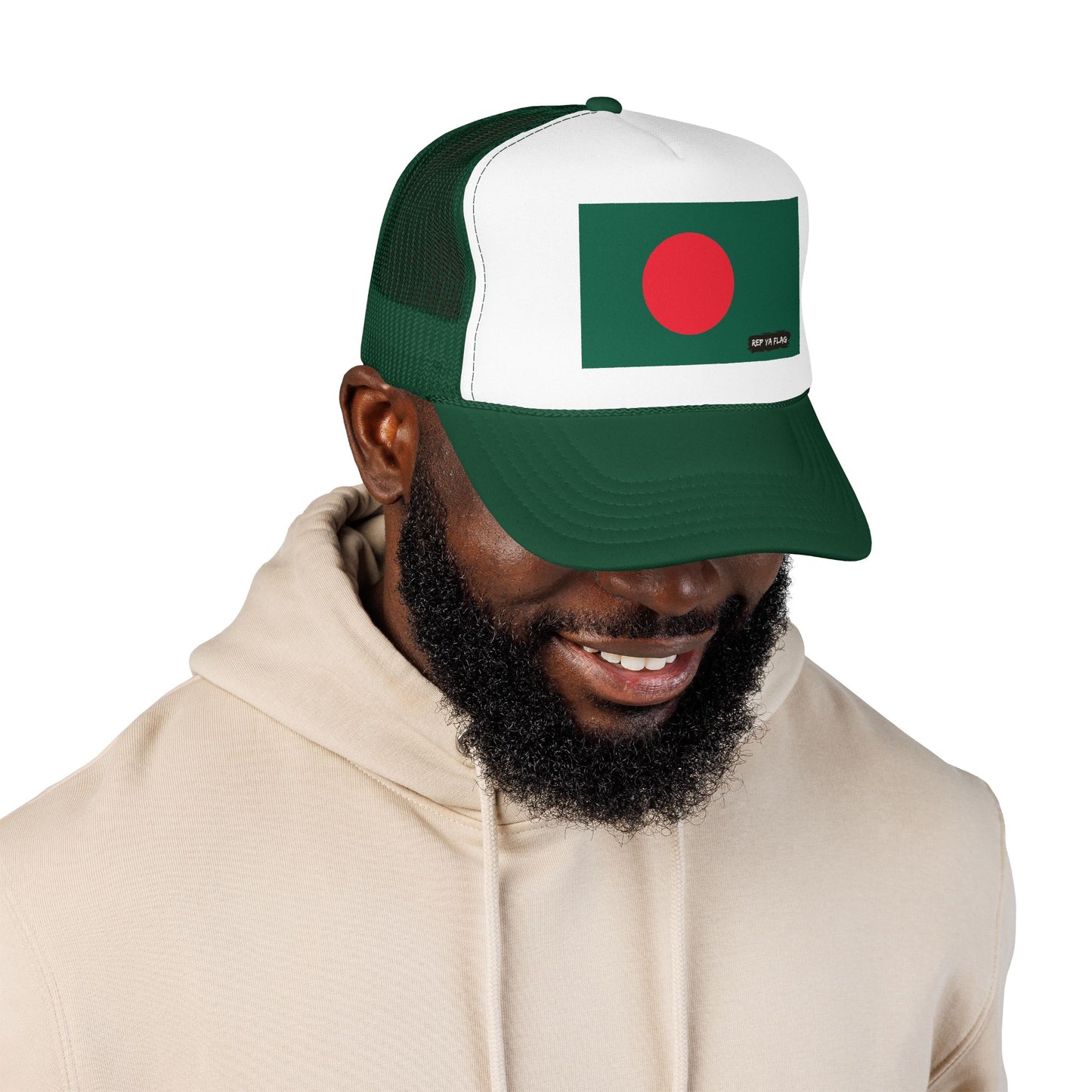 Bangladesh Flag Foam Trucker Hat | Bangladeshi Pride Snapback Cap | Rep Ya Flag