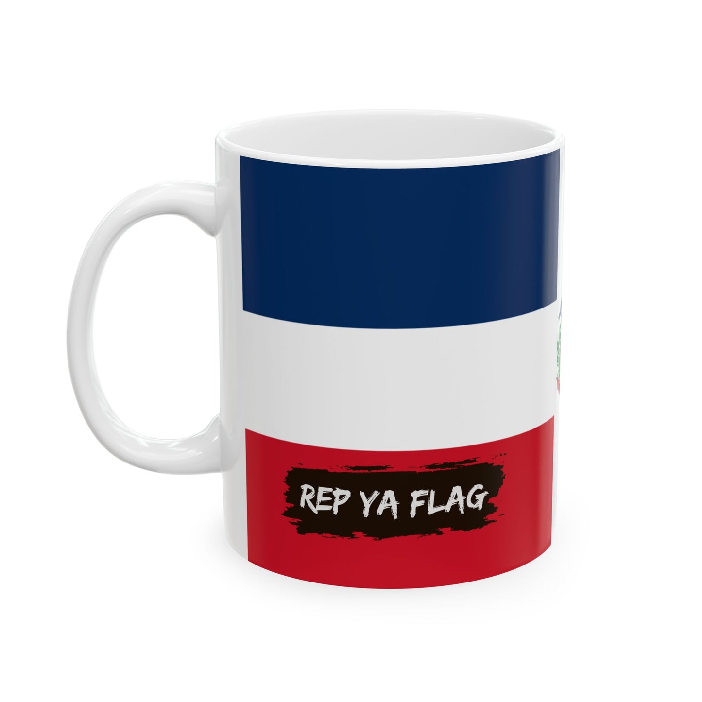 Dominican Republic Flag Coffee Tea Mug 11oz 15oz | Rep Ya Flag Ceramic Mug