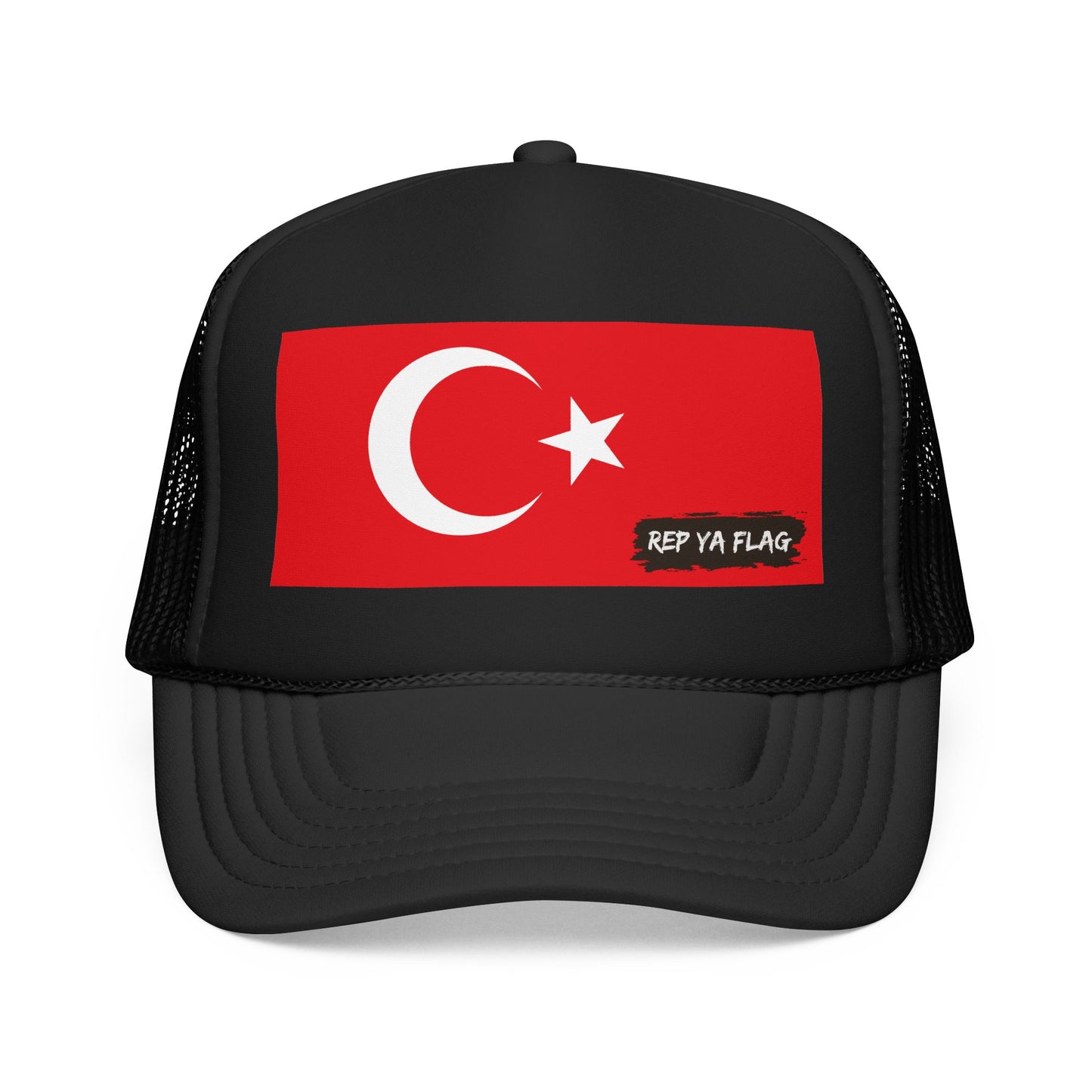 Turkey Flag Foam Trucker Hat | Rep Ya Flag design