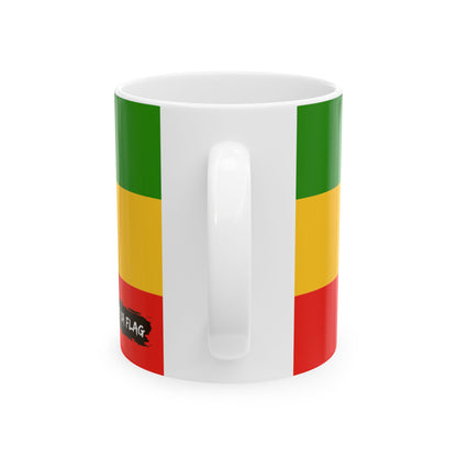 Ethiopia Flag Coffee Tea Mug 11oz 15oz | Rep Ya Flag Ceramic Mug