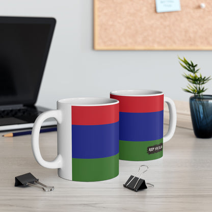 Gambia Flag Coffee Tea Mug 11oz 15oz | Rep Ya Flag Ceramic Mug