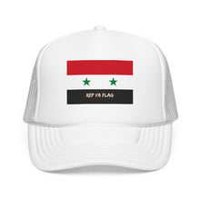 Syria Flag Foam Trucker Hat | Rep Ya Flag design