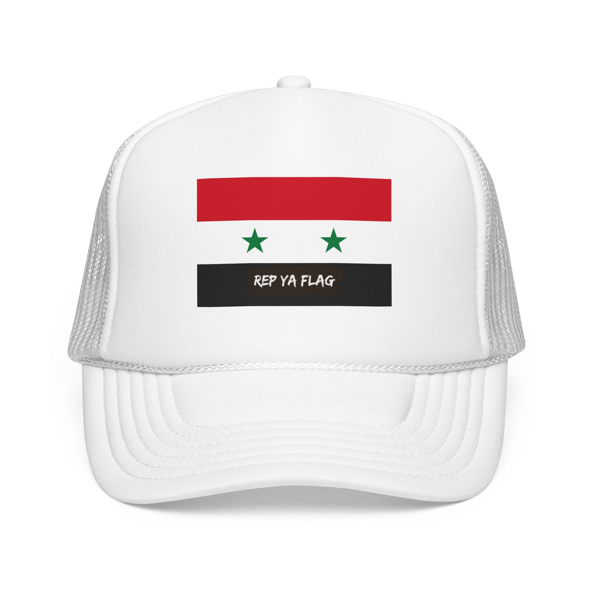 Syria Flag Foam Trucker Hat | Rep Ya Flag design
