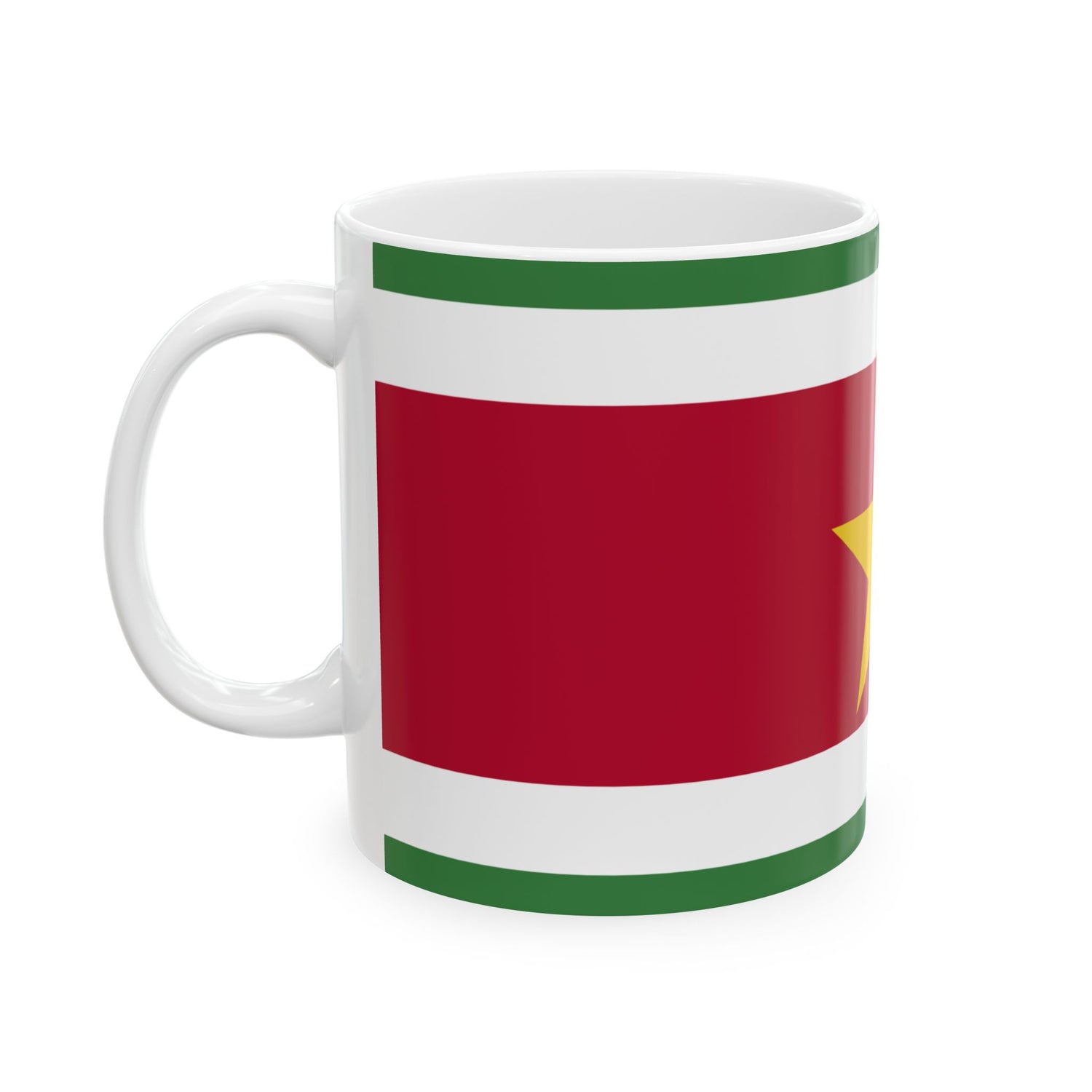 Suriname Flag Coffee Tea Mug 11oz 15oz | Rep Ya Flag Ceramic Mug