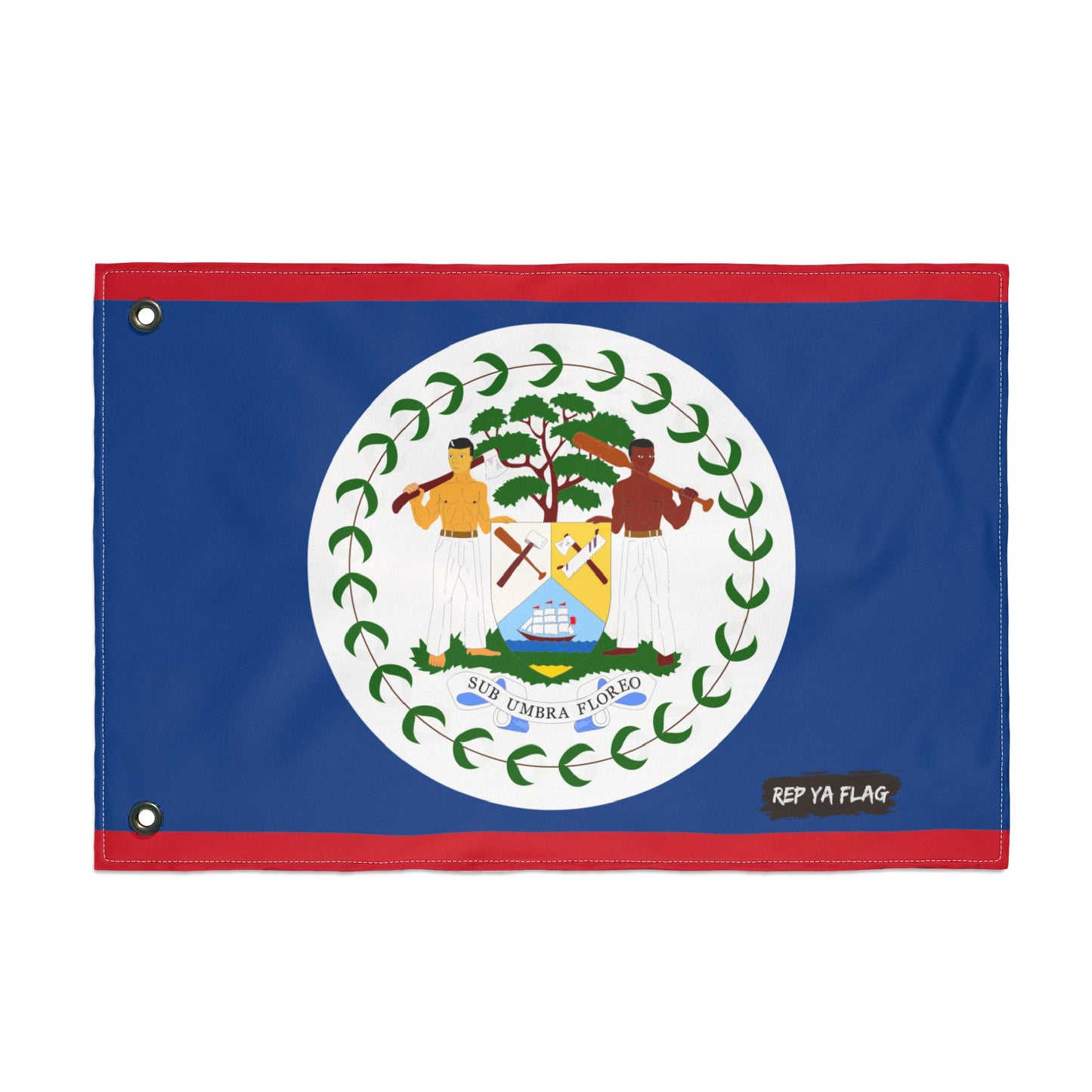 Belize Flag Garden Banner | Double Sided Outdoor Flag | Rep Ya Flag