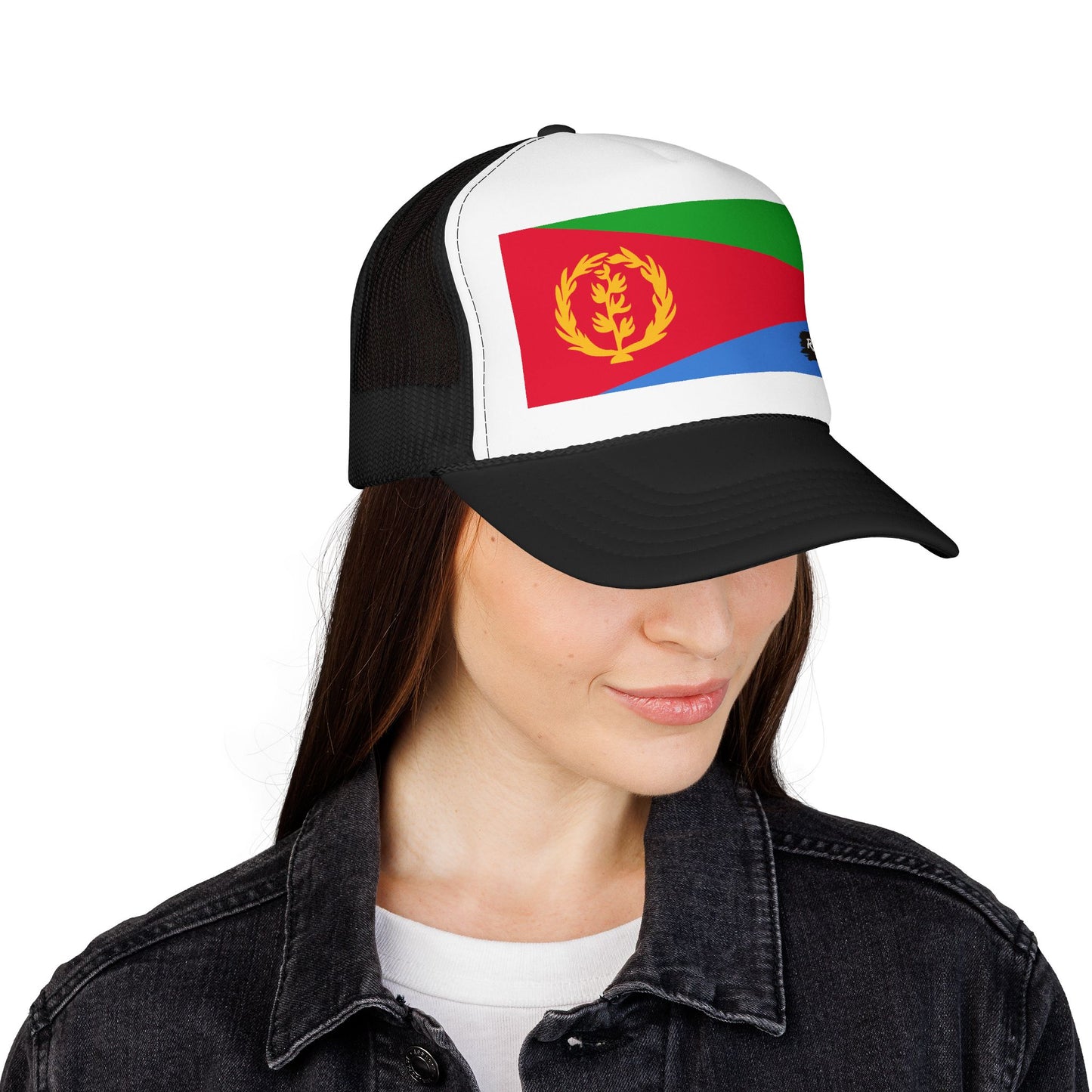 Eritrea Flag Foam Trucker Hat | Eritrean Pride Snapback Cap | Rep Ya Flag