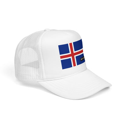 Iceland Flag Foam Trucker Hat | Iceland Pride Snapback Cap | Rep Ya Flag