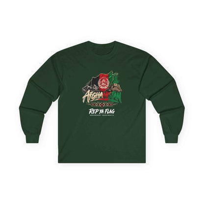 Afghan Pride Long Sleeve Tee — "Rep Ya Flag" Graphic