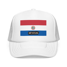 Paraguay Flag Foam Trucker Hat | Paraguayan Pride Snapback Cap | Rep Ya Flag