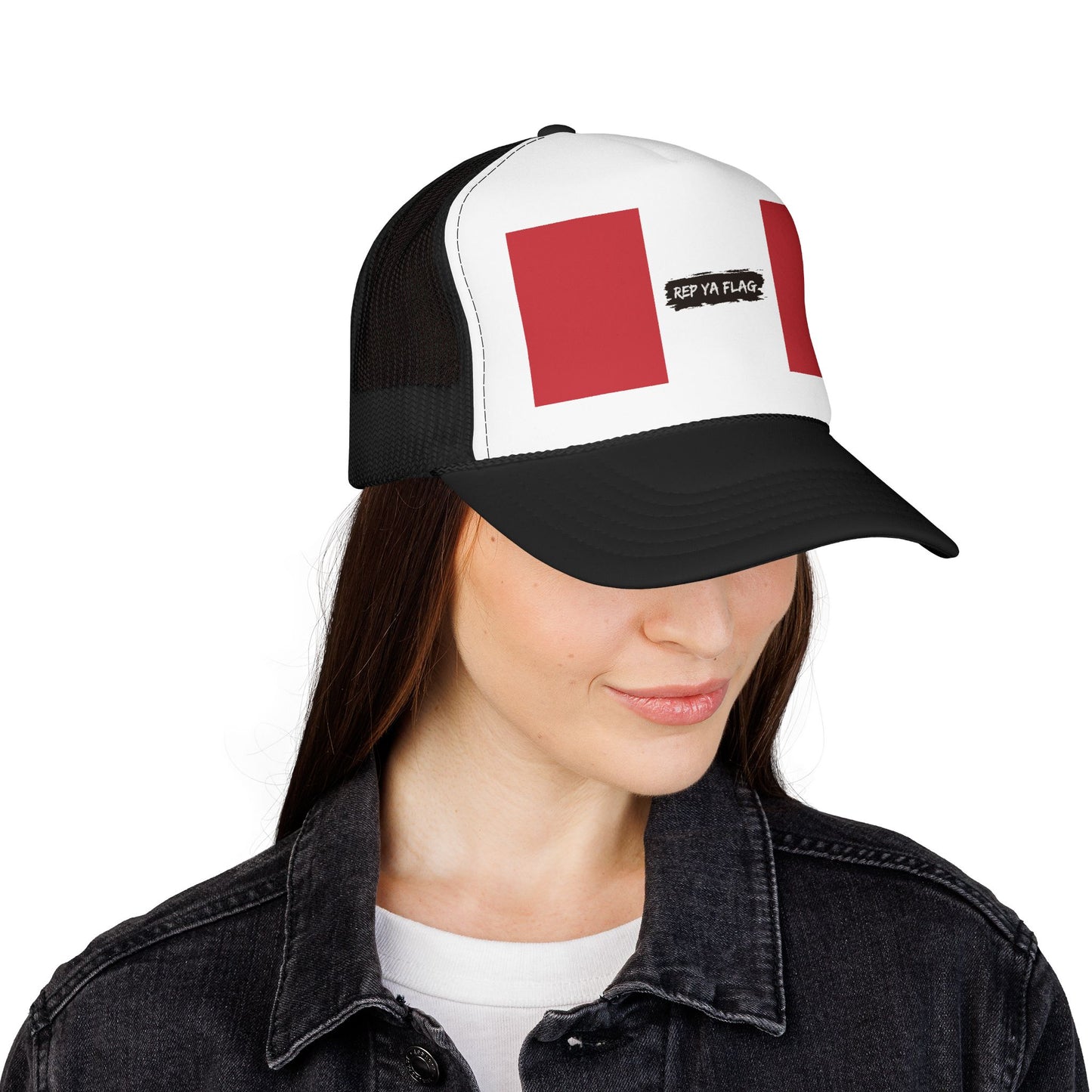 Peru Flag Foam Trucker Hat | Peruvian Pride Snapback Cap | Rep Ya Flag