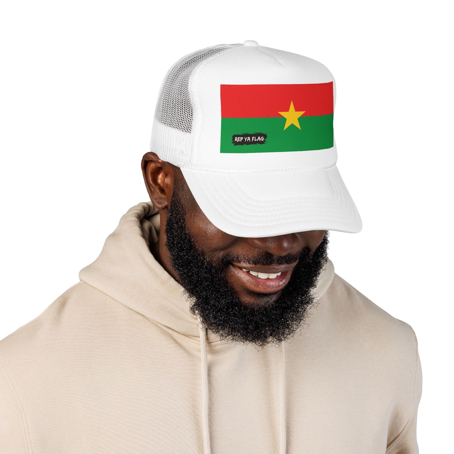 Burkina Faso Flag Foam Trucker Hat | Burkinabé Pride Snapback Cap | Rep Ya Flag
