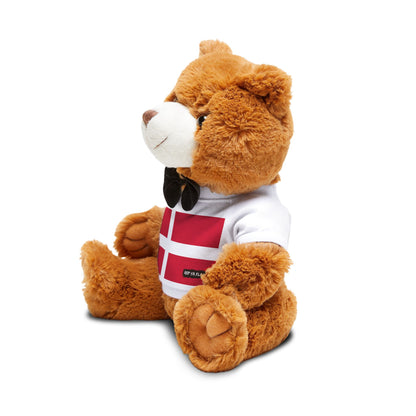 Denmark Flag Teddy Bear | Danish Heritage Plush Gift | Rep Ya Flag