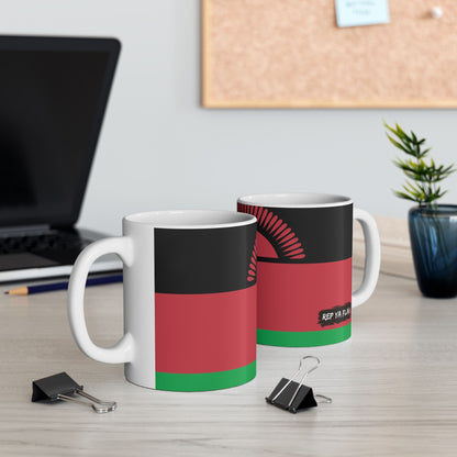 Malawi Flag Coffee Tea Mug 11oz 15oz | Rep Ya Flag Ceramic Mug