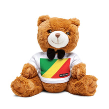 Republic of the Congo Flag Teddy Bear | Congolese Heritage Plush Gift | Rep Ya Flag